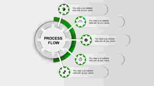 ppt template for process flow-process flow-green-5